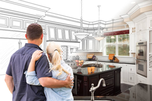 Professional Cabinet Installation technician working in Harris, MN